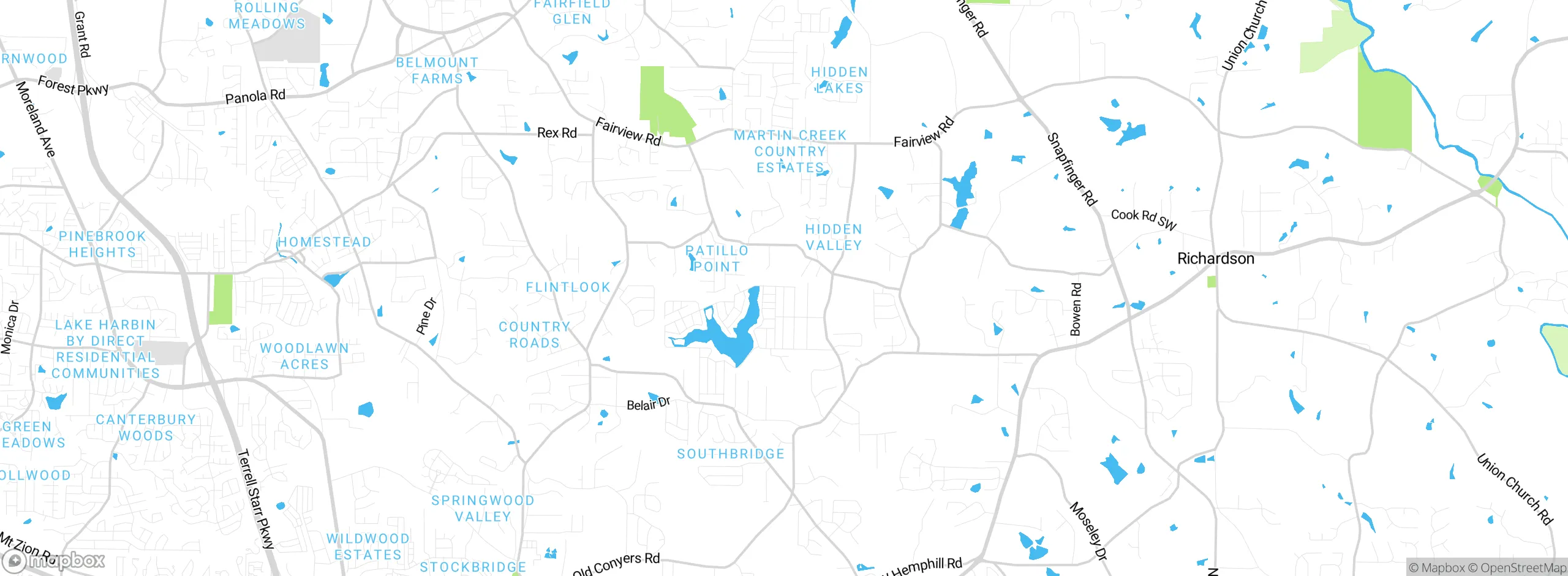 Map showing approximate location