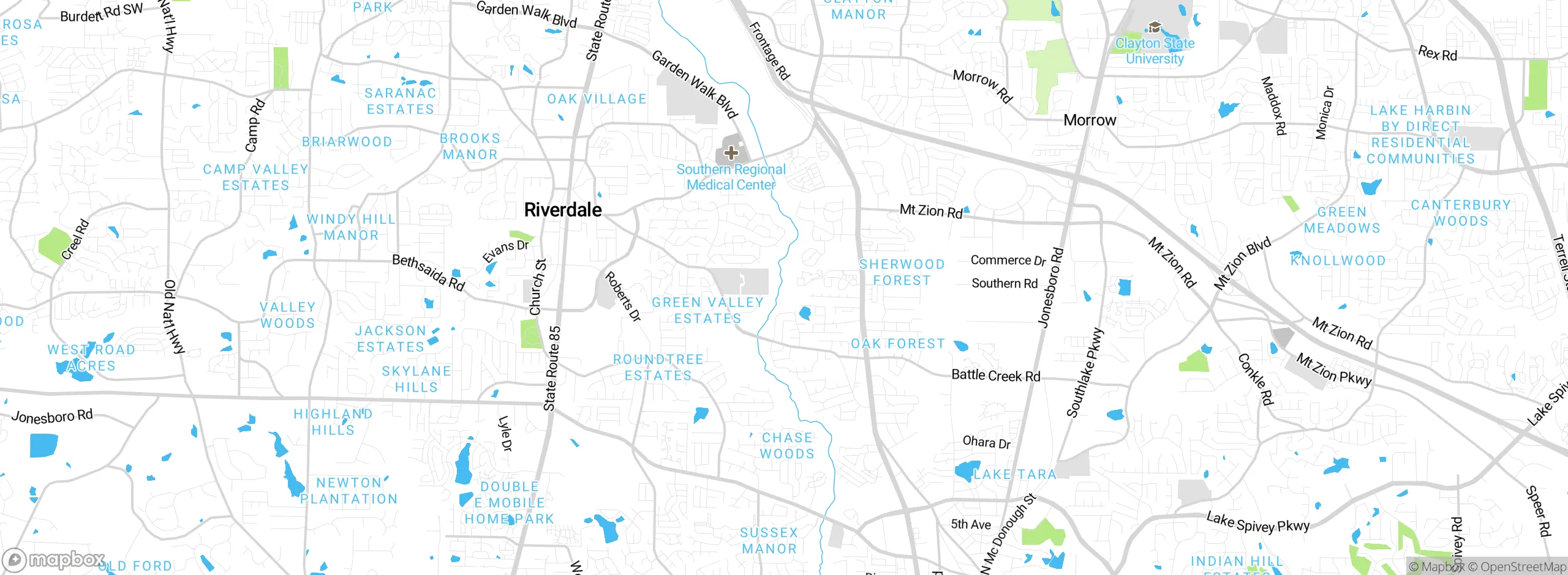 Map showing approximate location