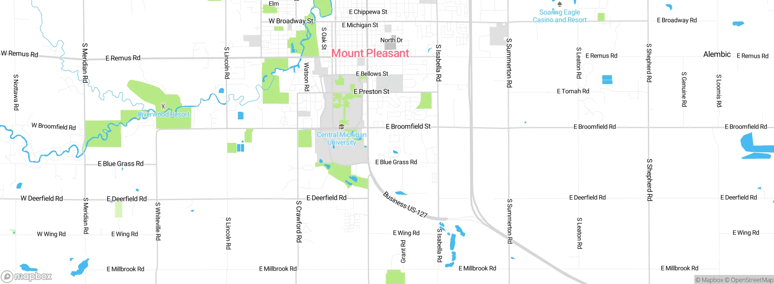 Map showing approximate location