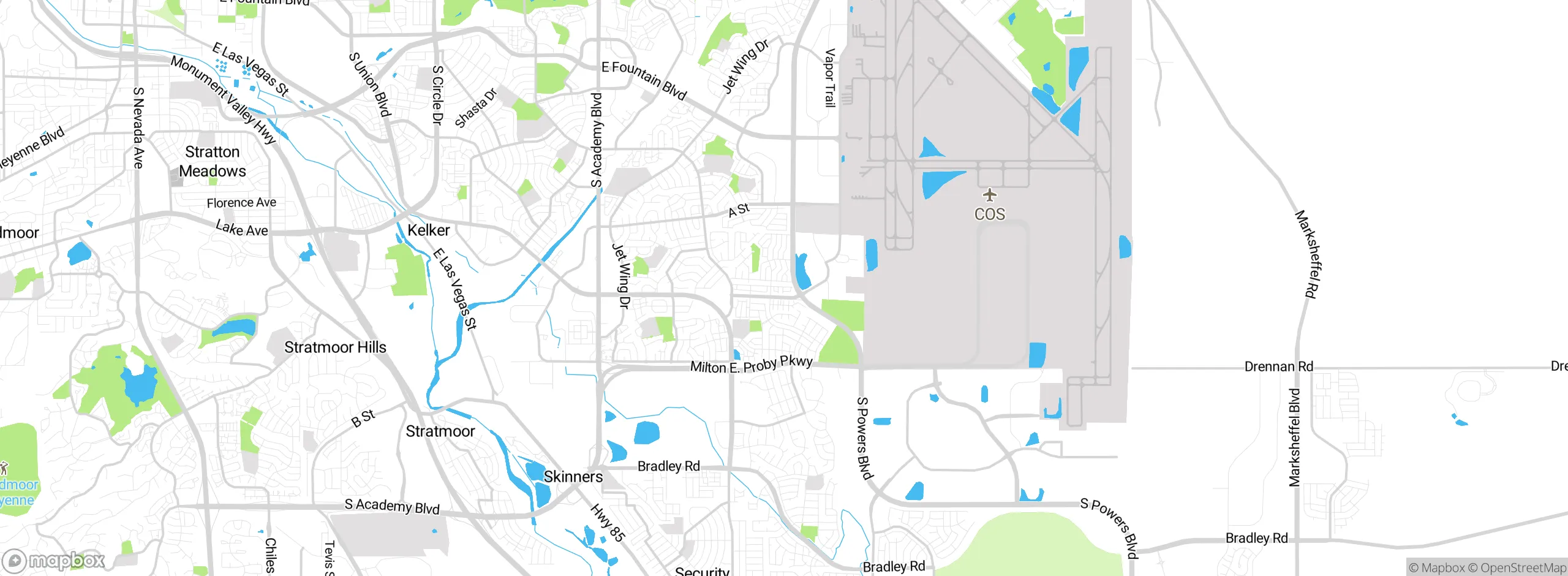 Map showing approximate location