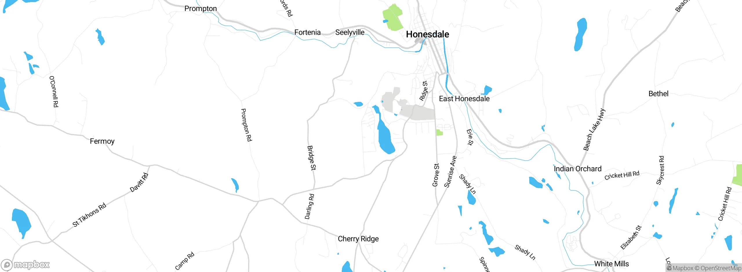 Map showing approximate location
