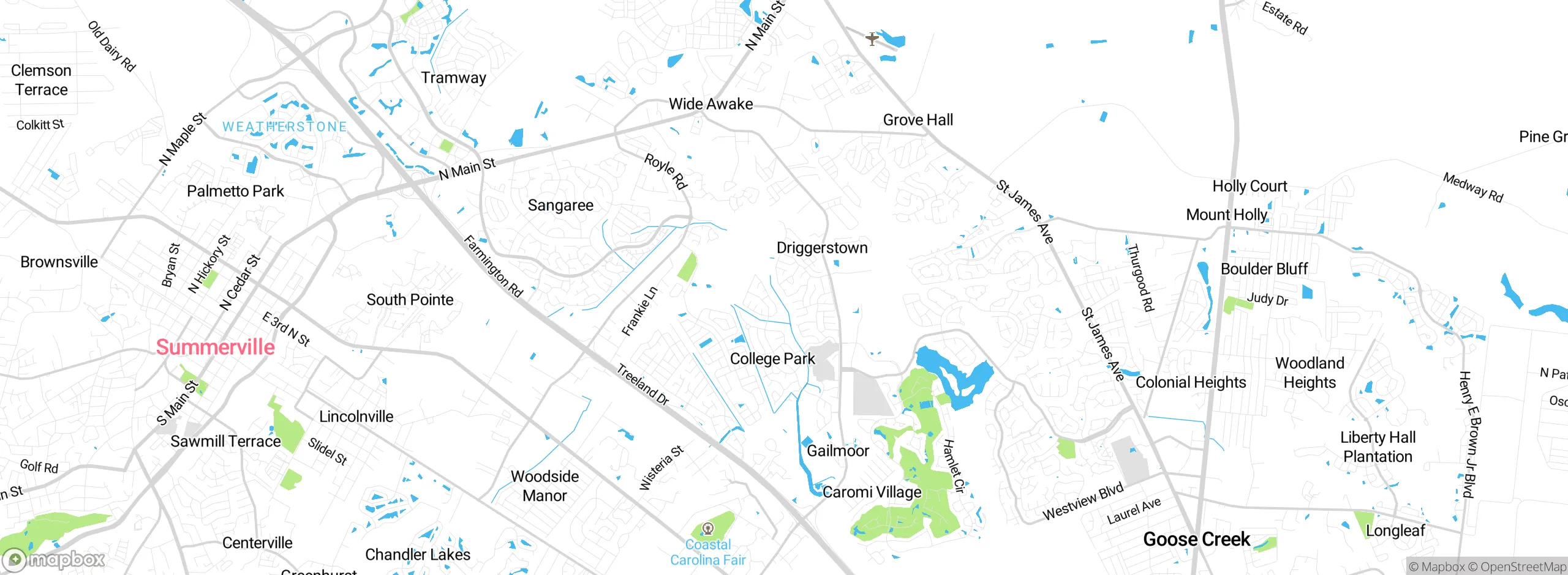 Map showing approximate location