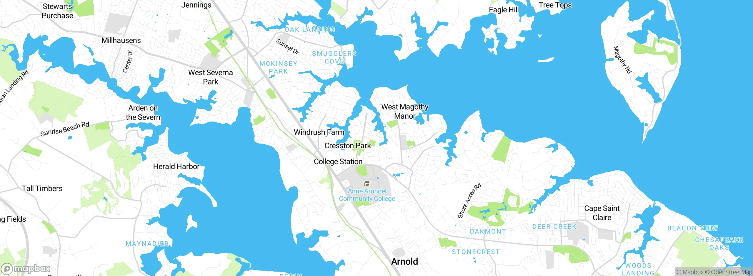 Map showing approximate location