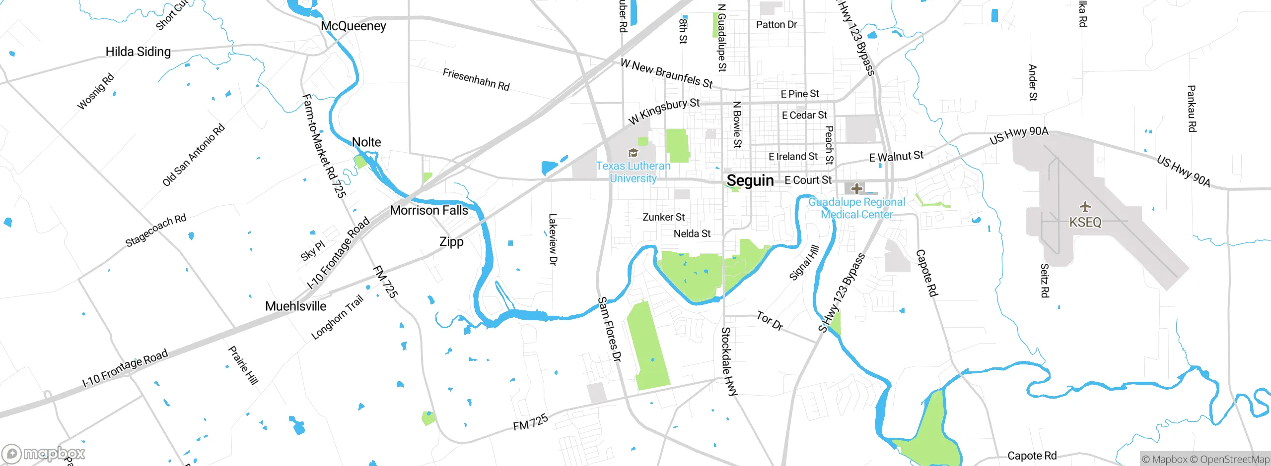 Map showing approximate location