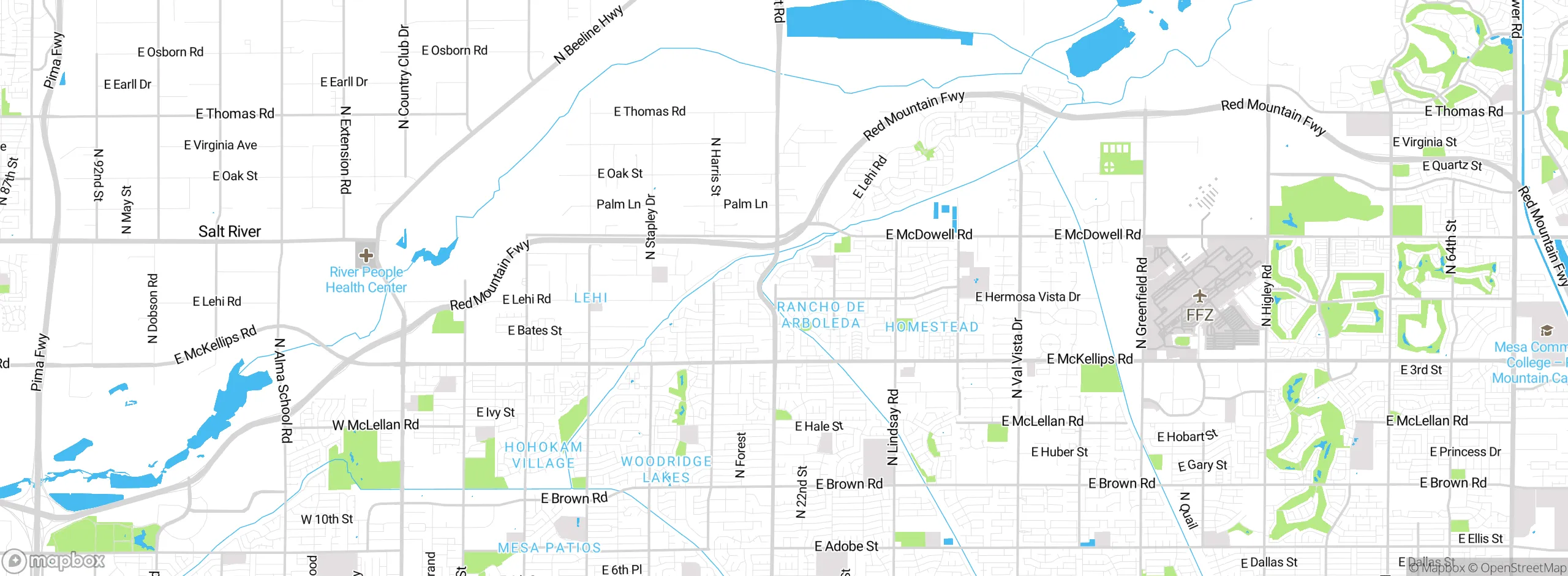 Map showing approximate location
