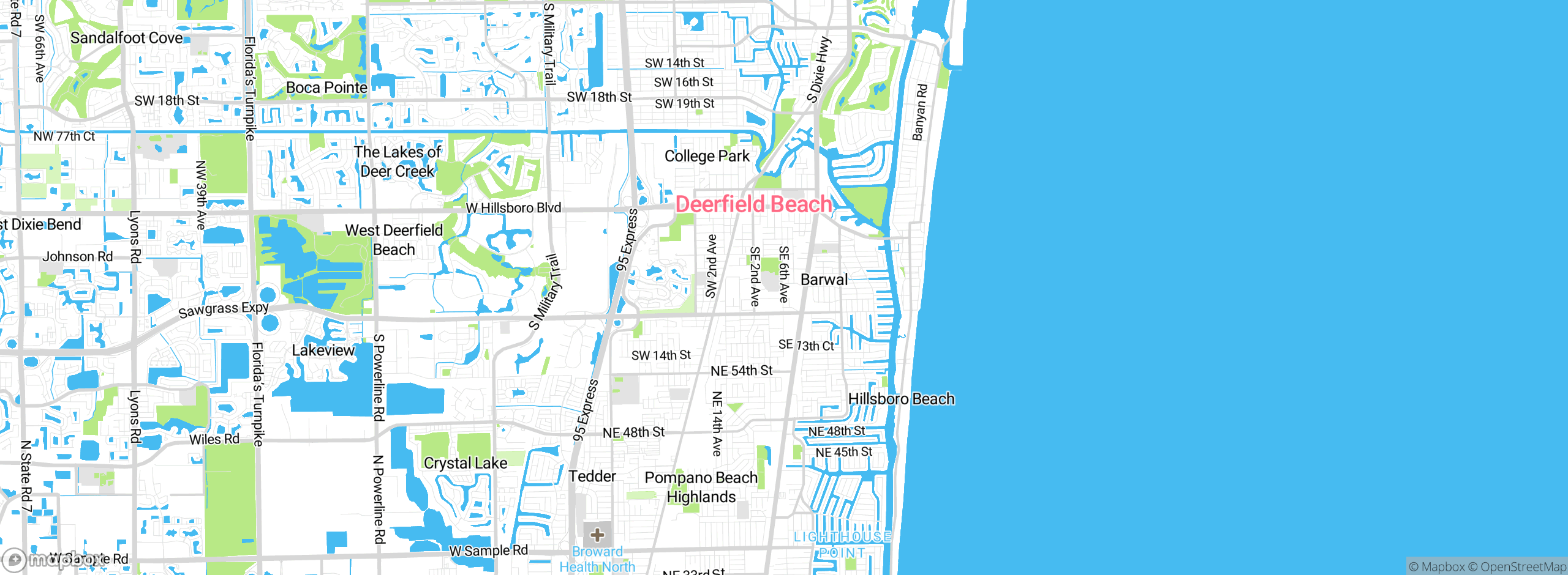 Map showing approximate location