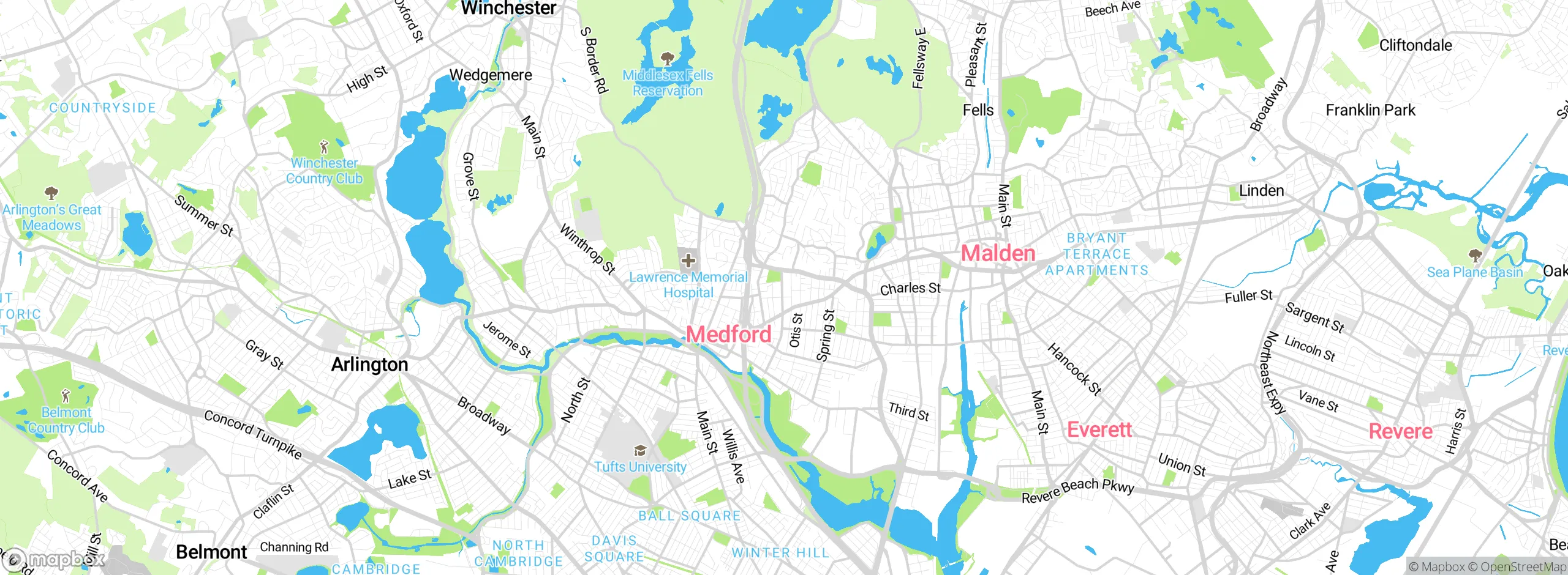 Map showing approximate location
