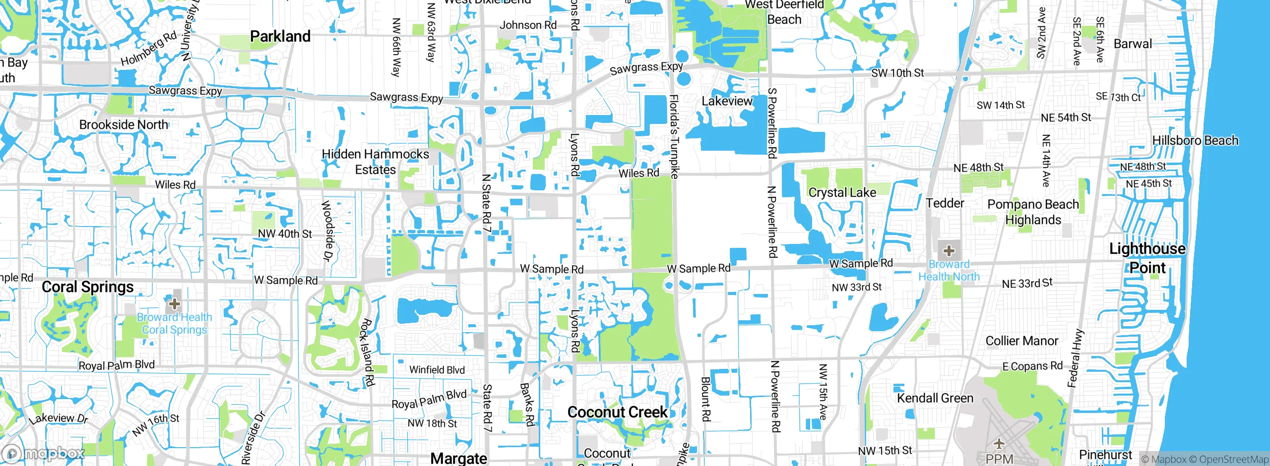 Map showing approximate location