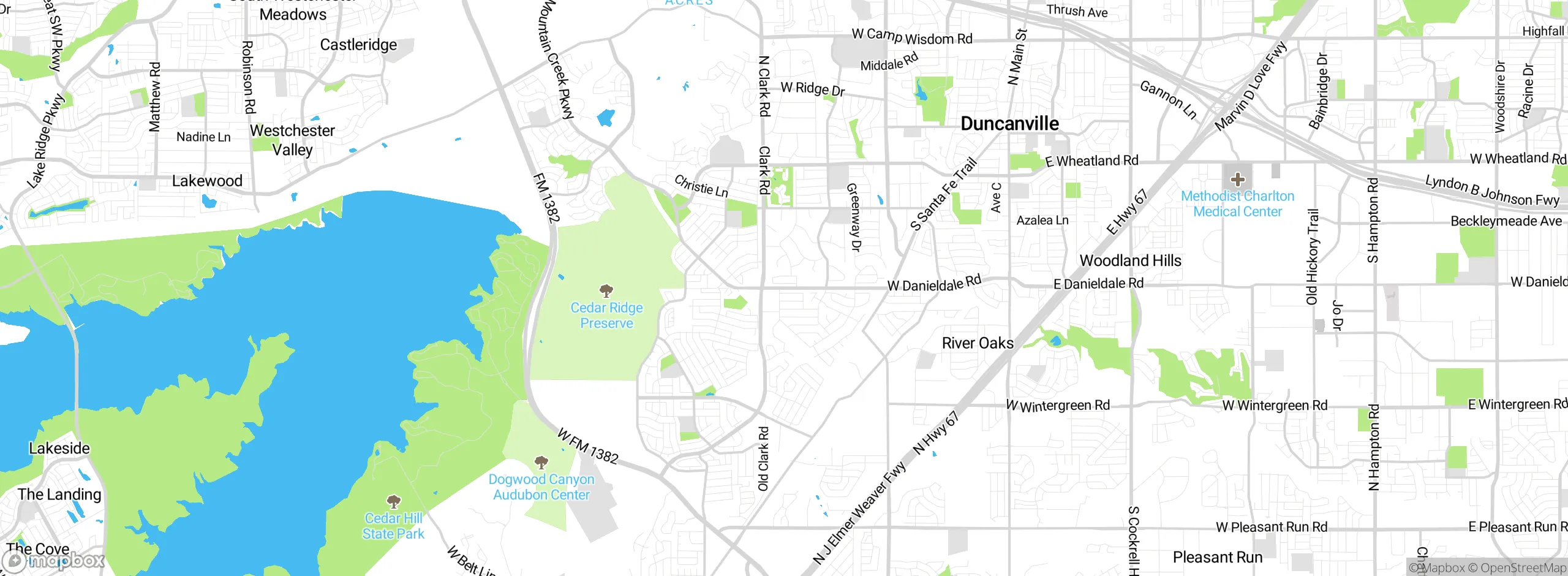 Map showing approximate location