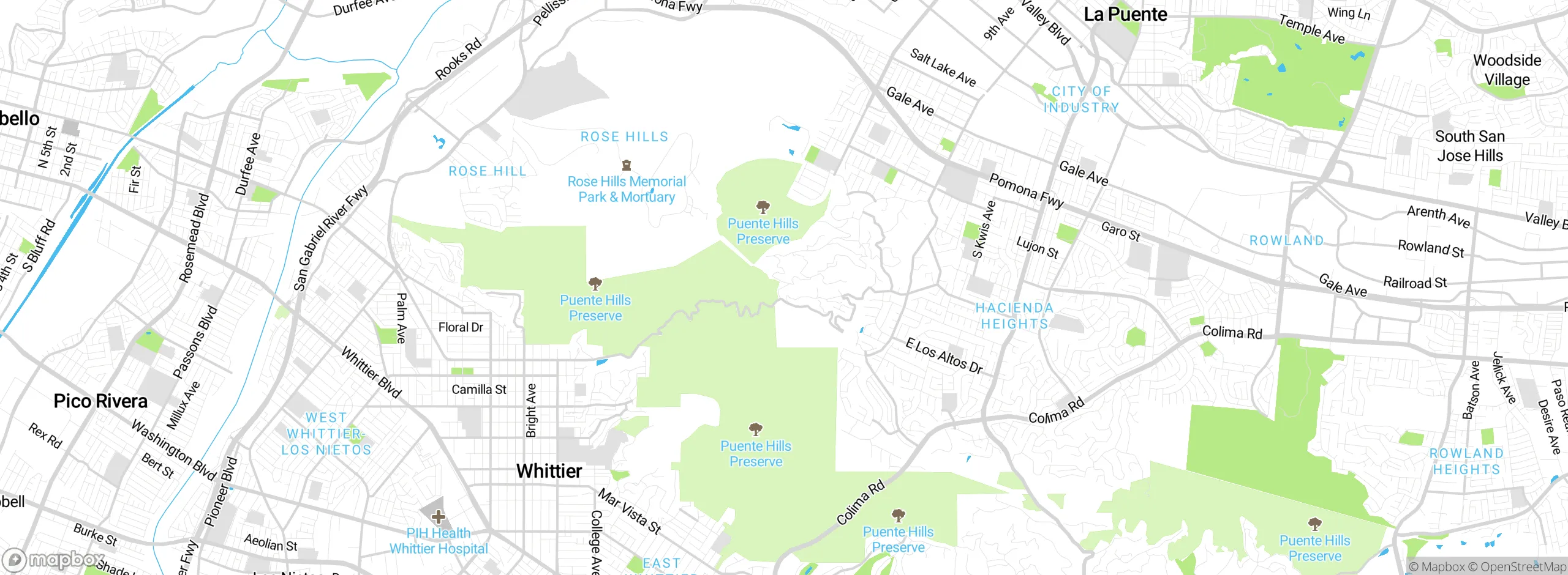 Map showing approximate location