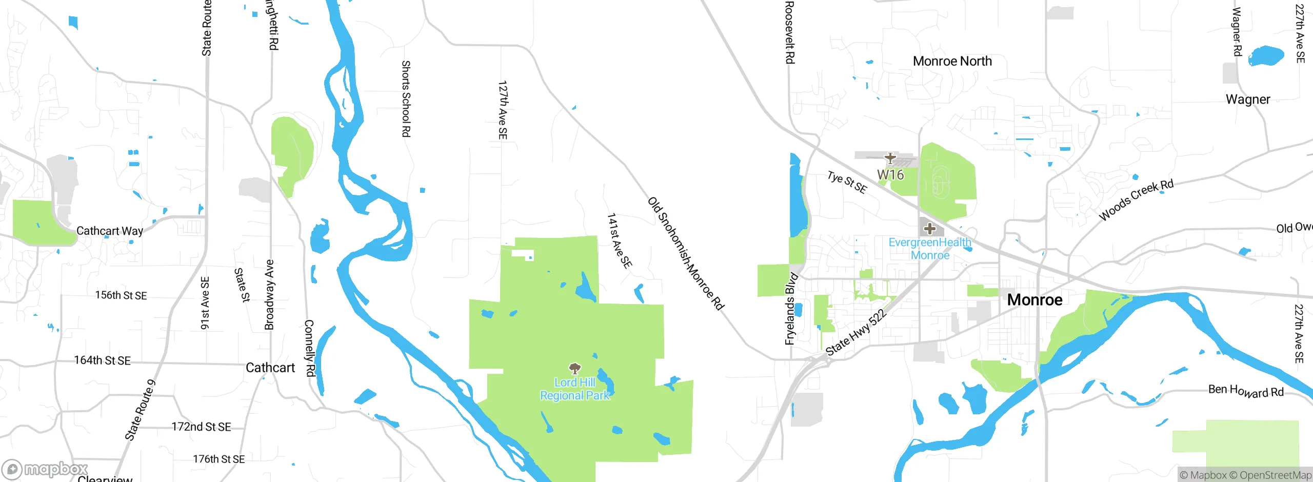 Map showing approximate location