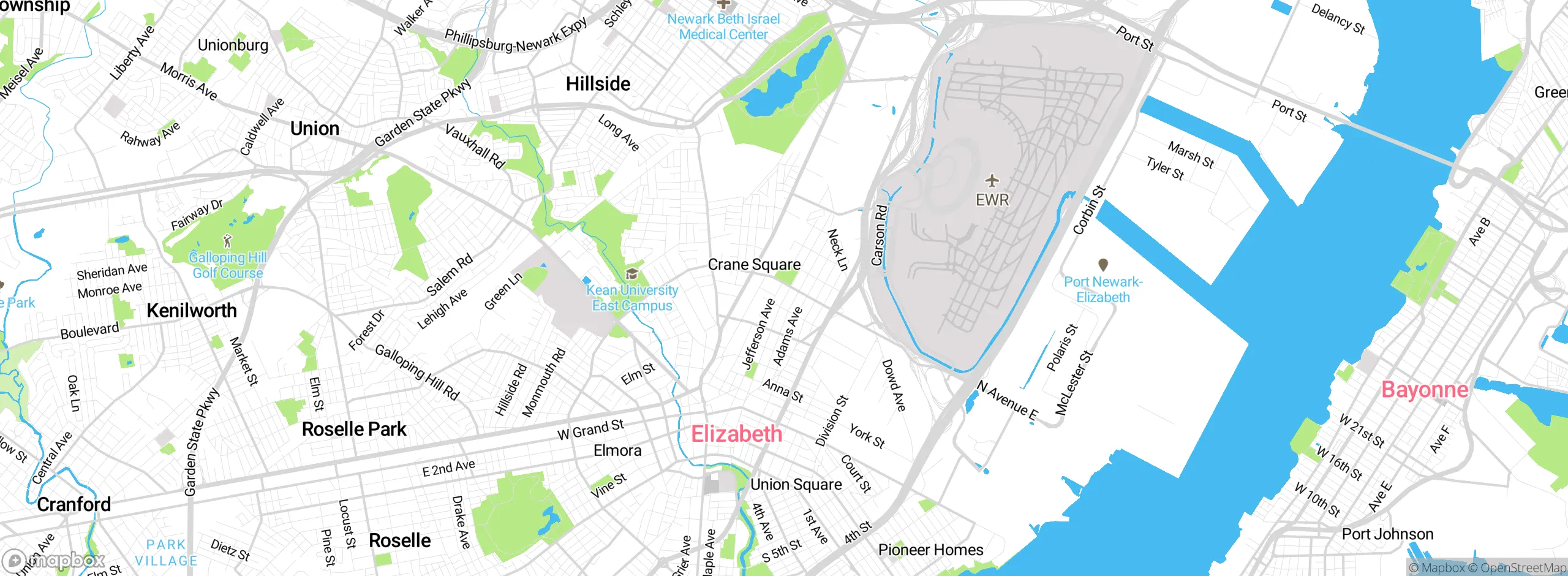 Map showing approximate location
