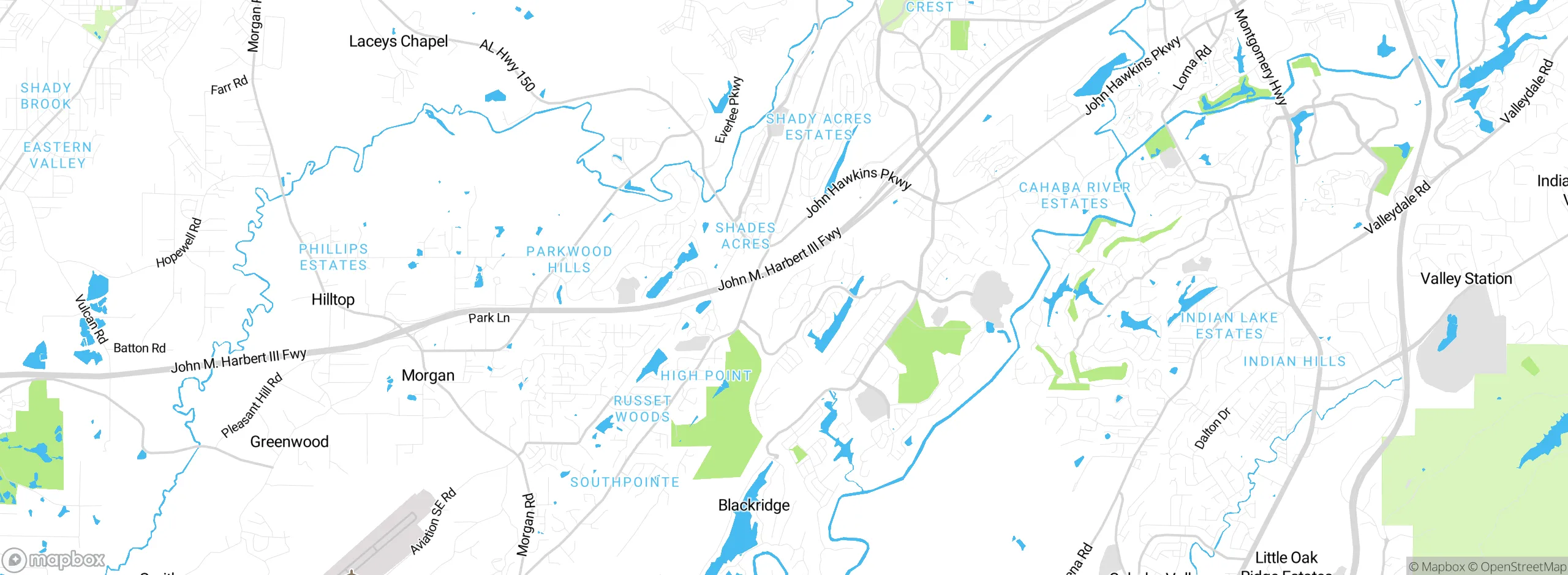 Map showing approximate location