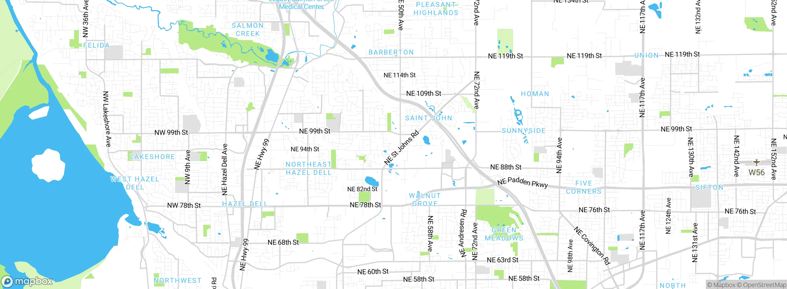 Map showing approximate location