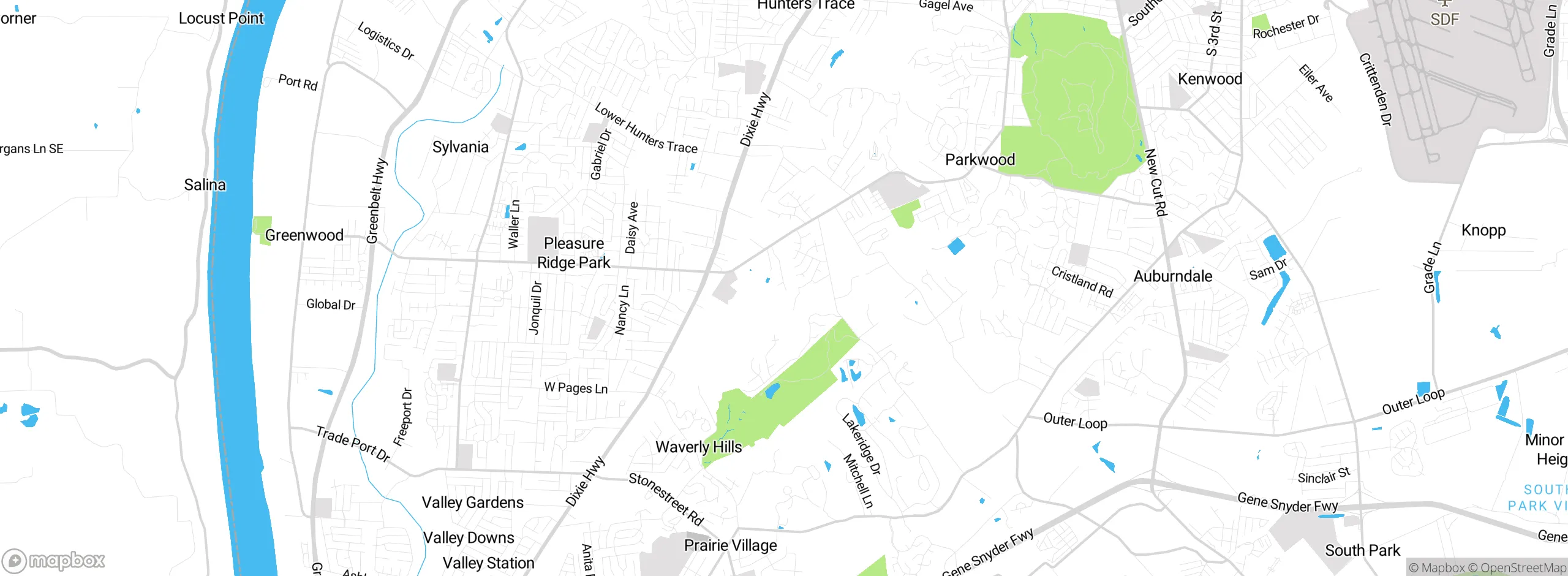 Map showing approximate location