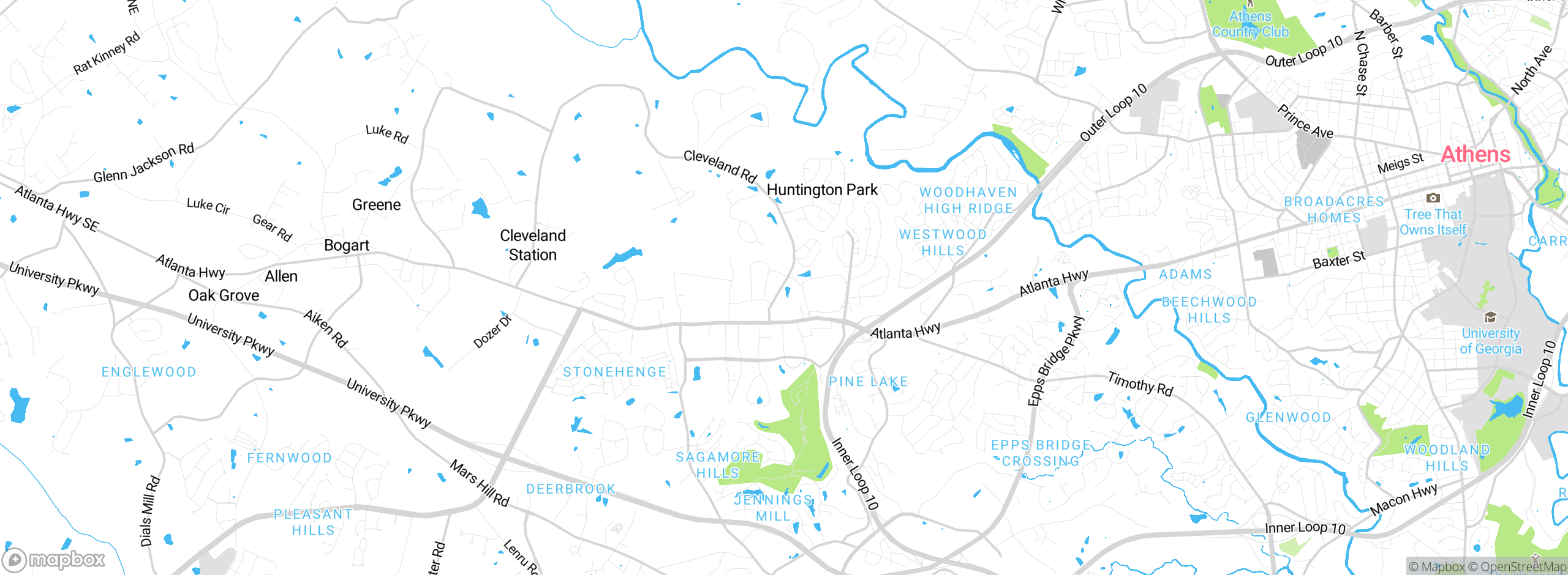 Map showing approximate location