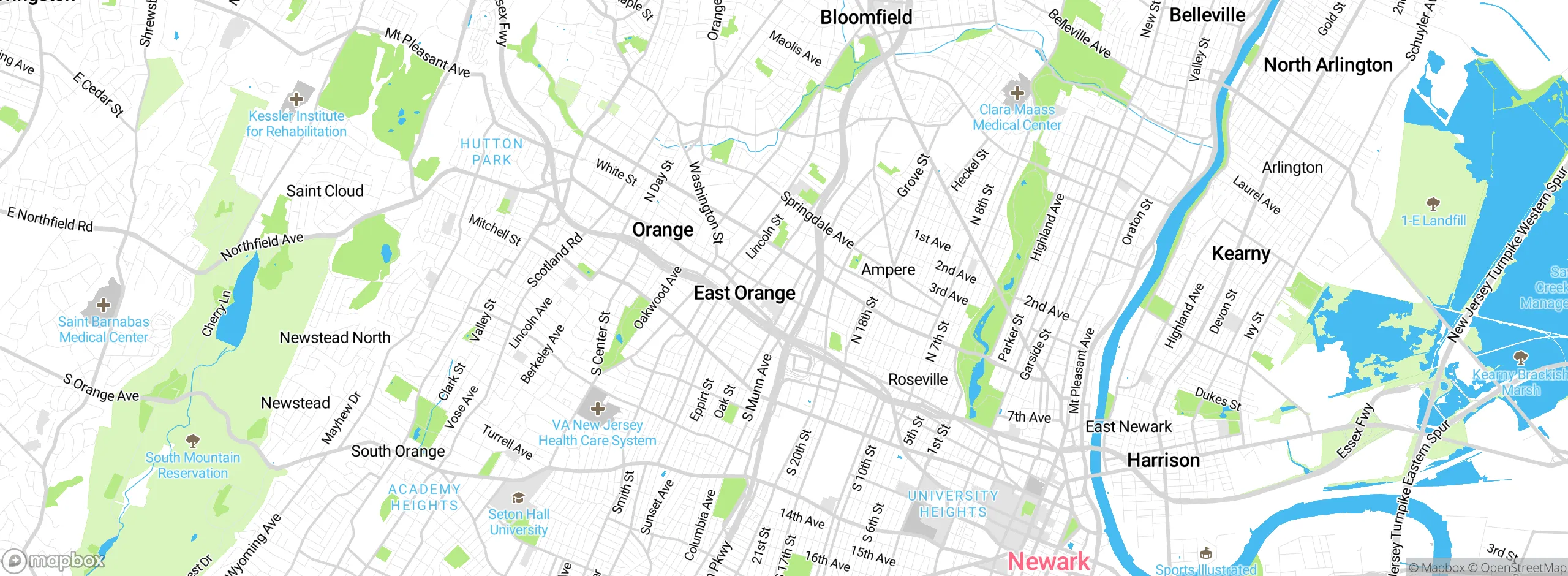 Map showing approximate location