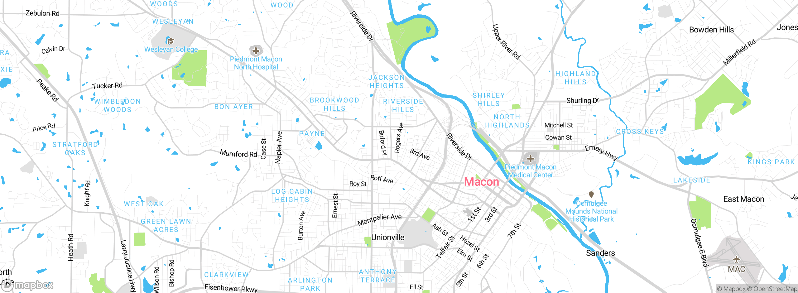 Map showing approximate location