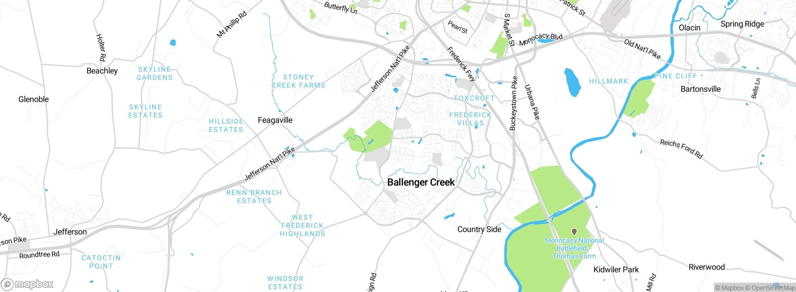 Map showing approximate location