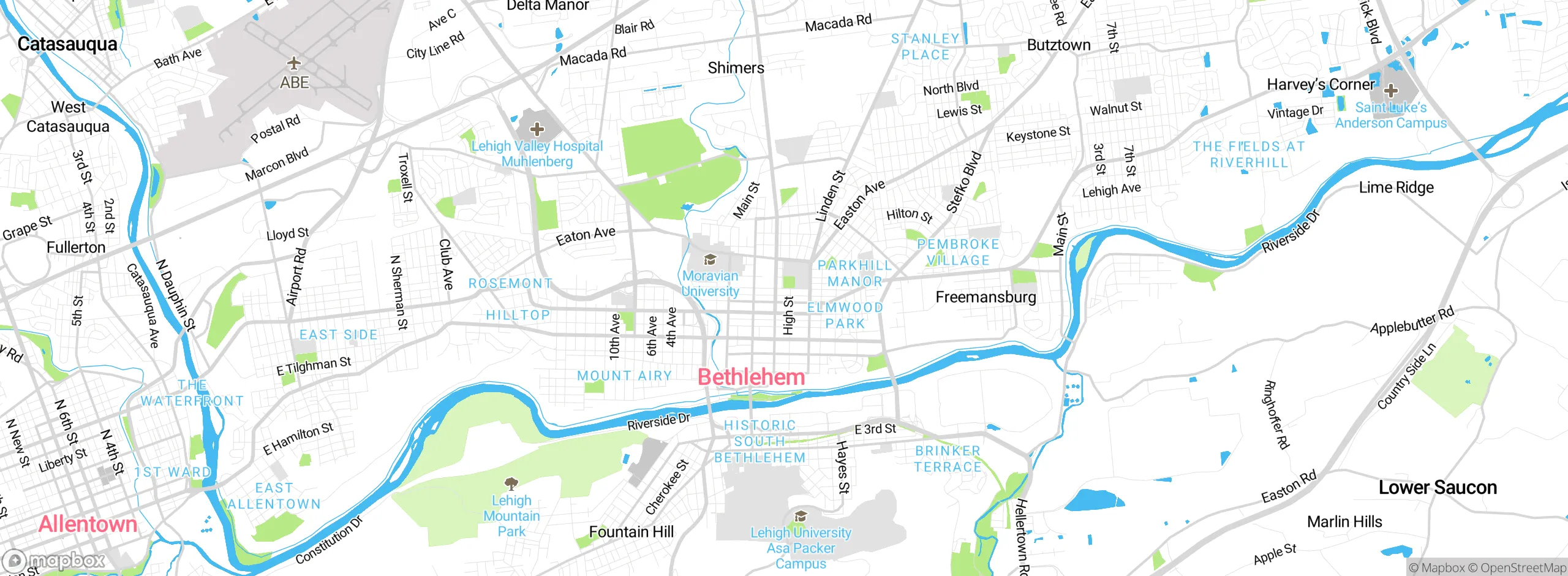 Map showing approximate location