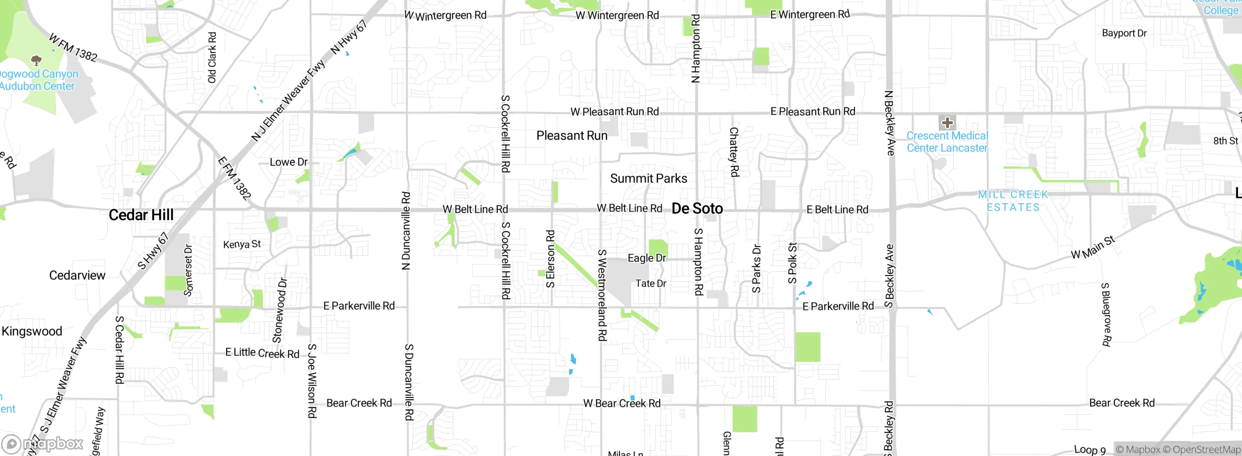 Map showing approximate location