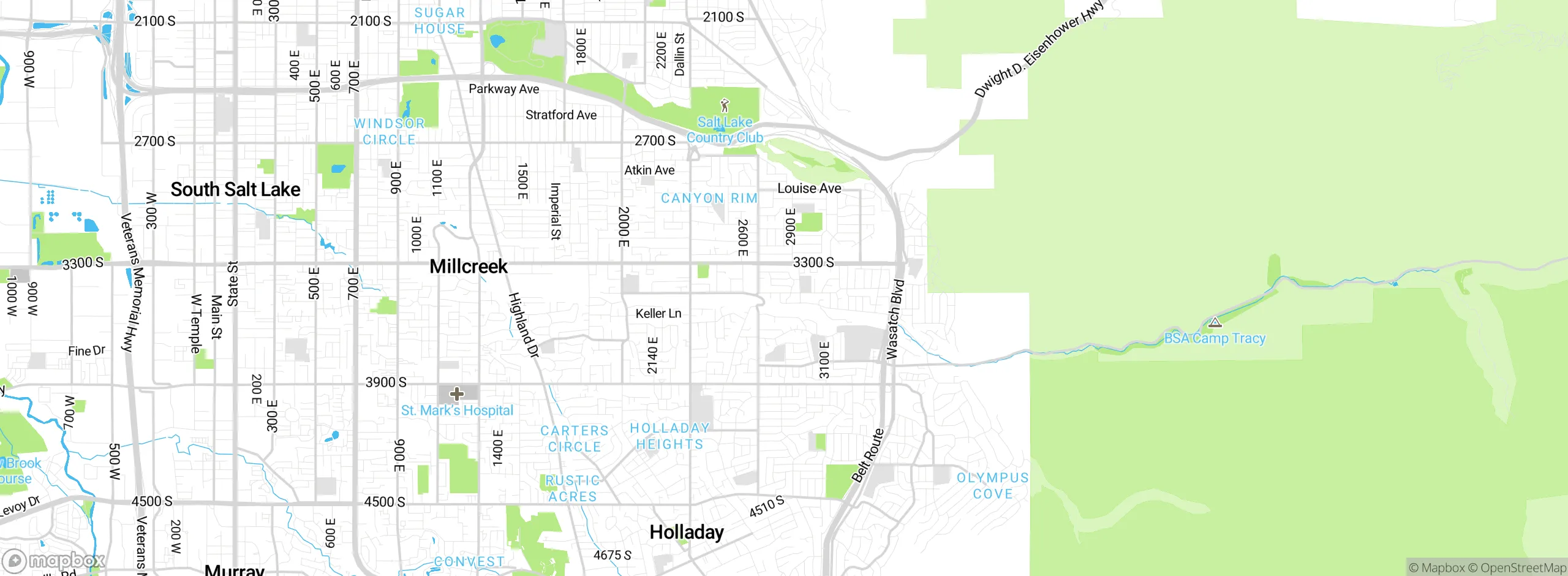 Map showing approximate location