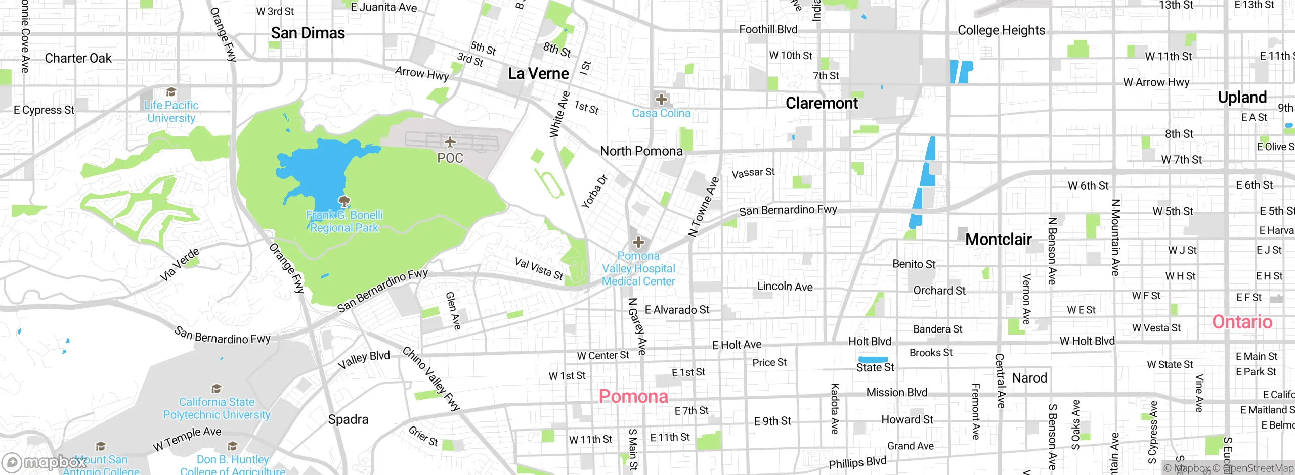 Map showing approximate location