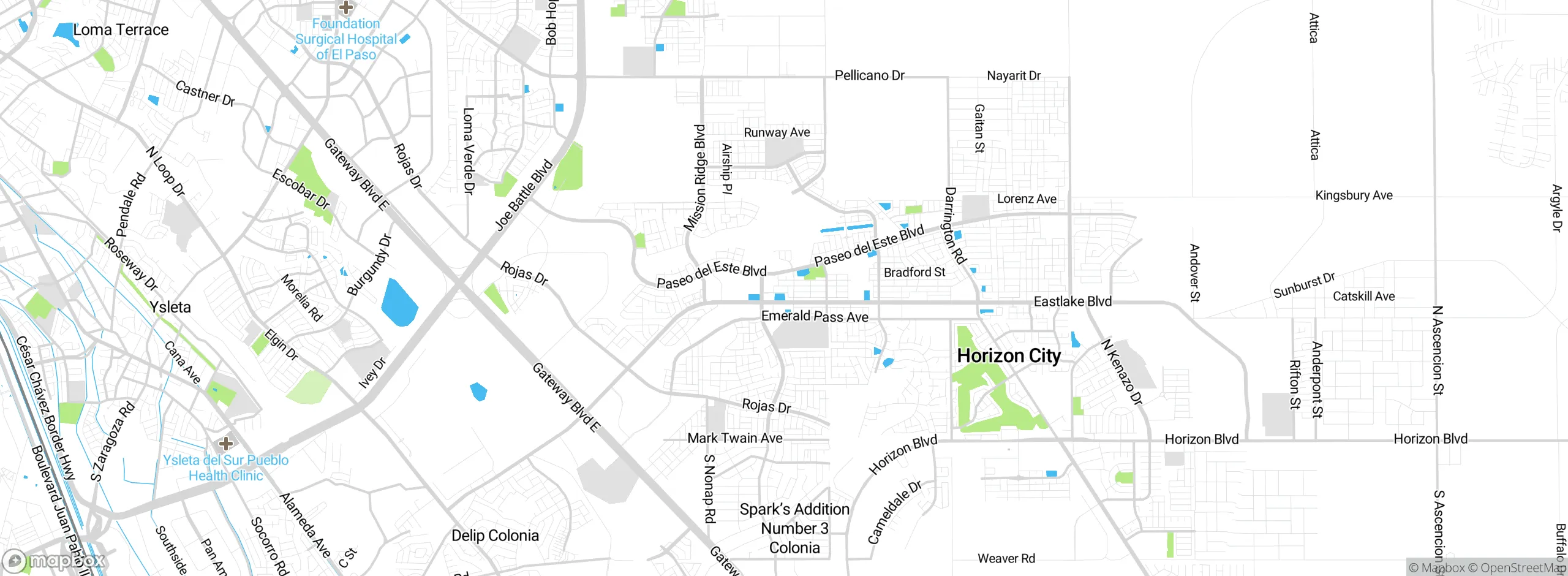 Map showing approximate location