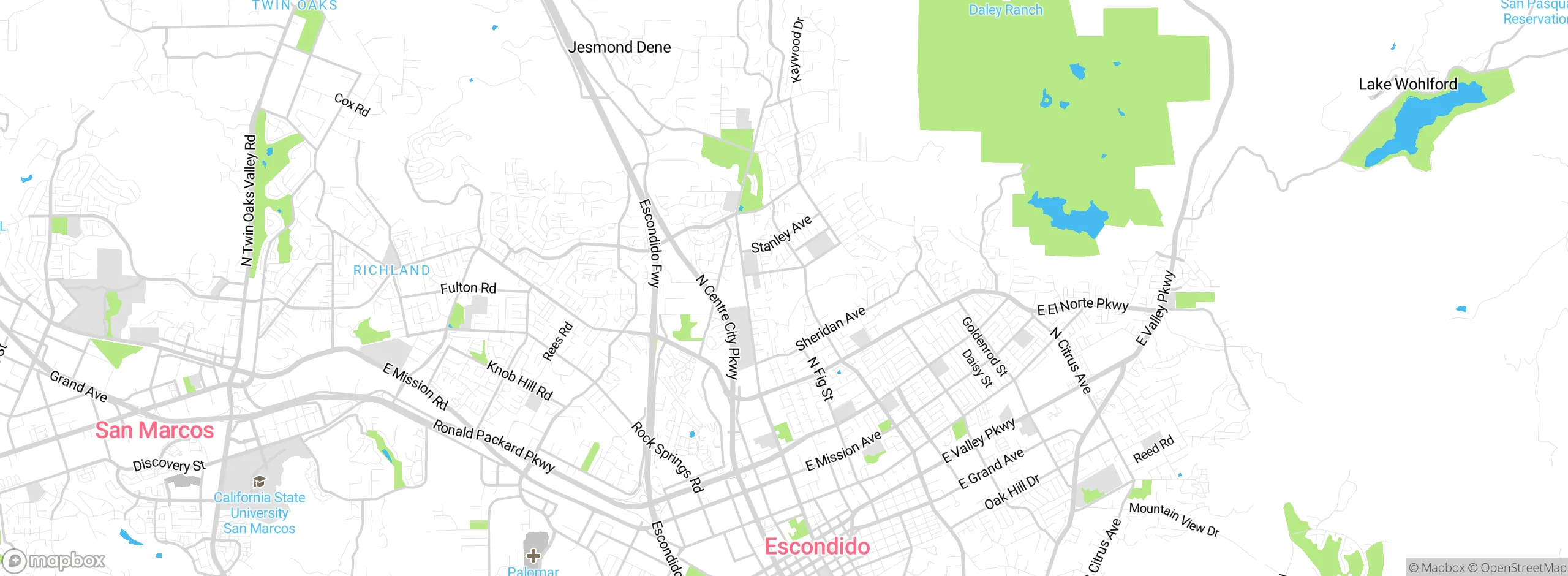 Map showing approximate location
