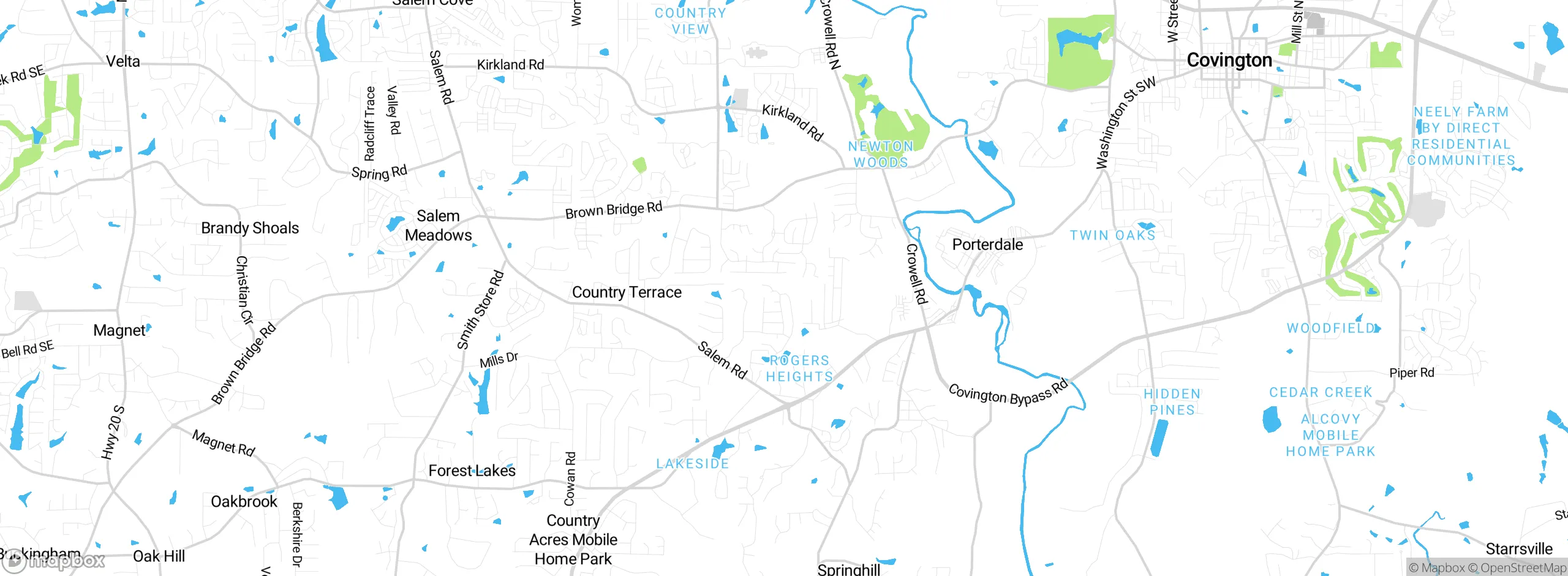 Map showing approximate location