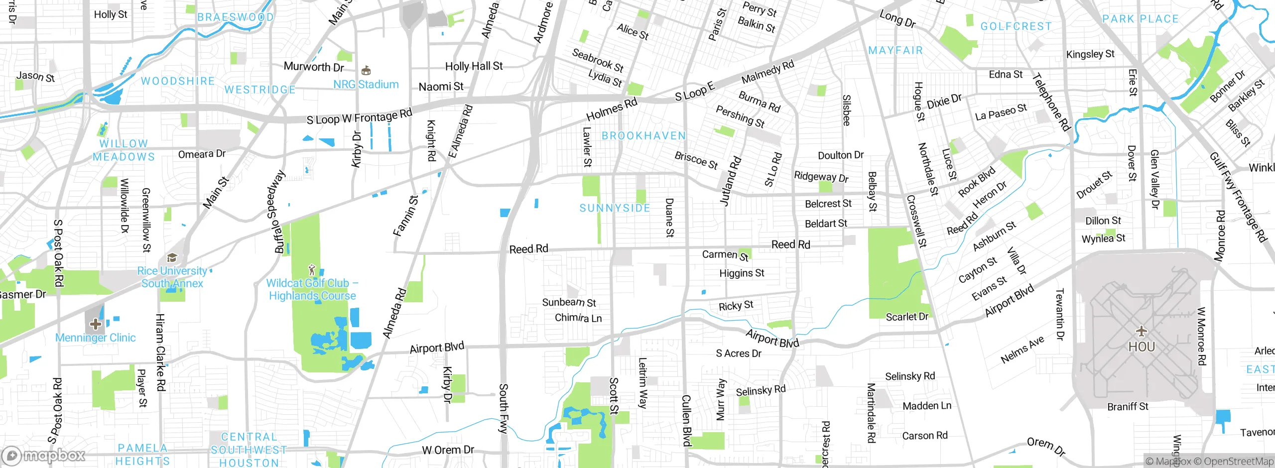 Map showing approximate location