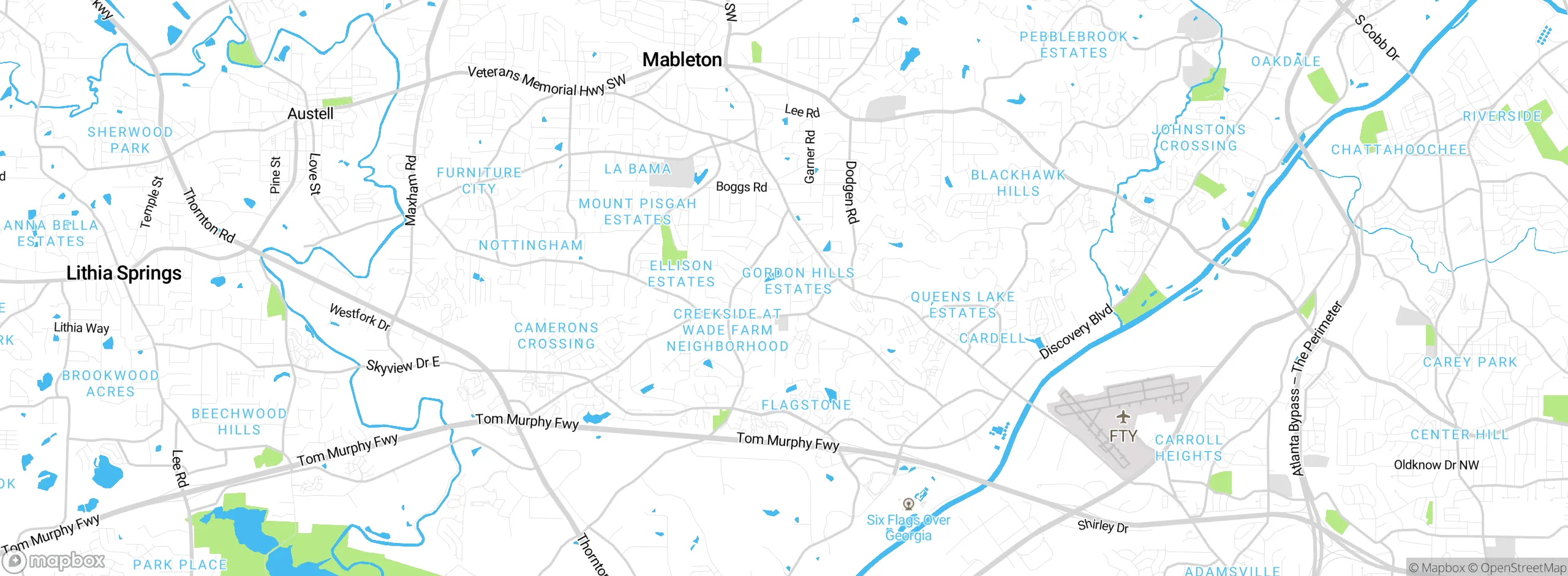 Map showing approximate location