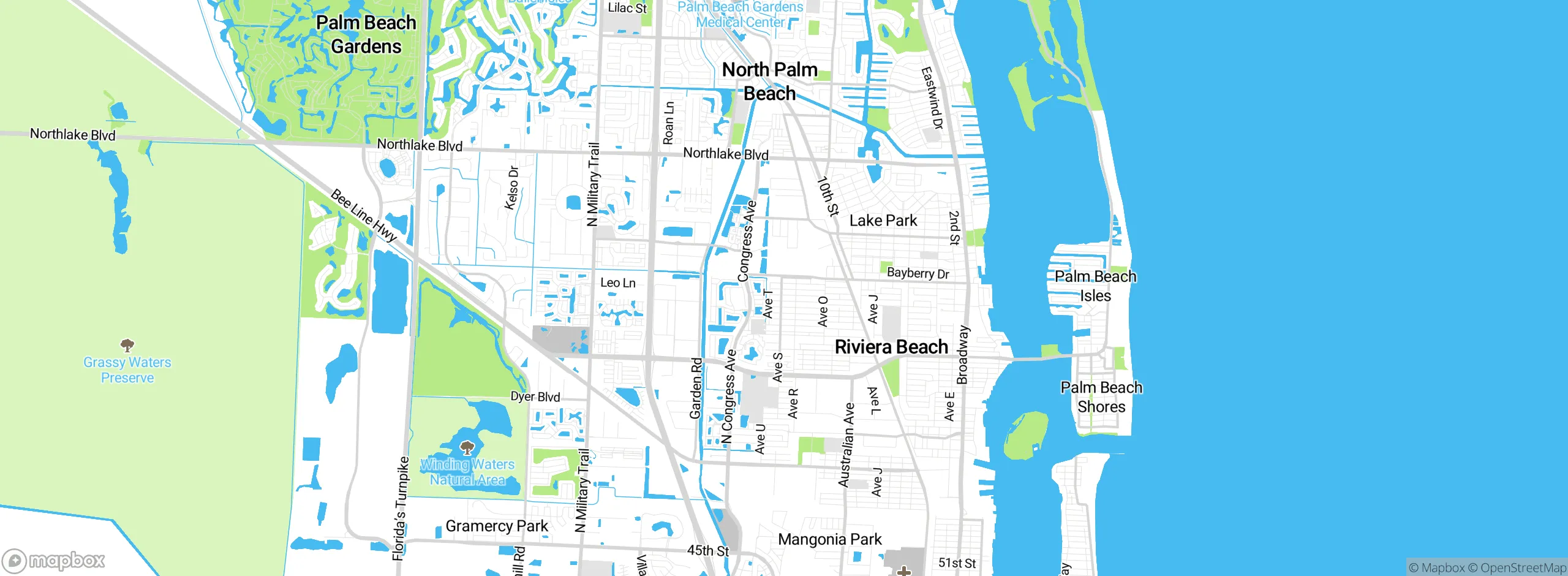 Map showing approximate location