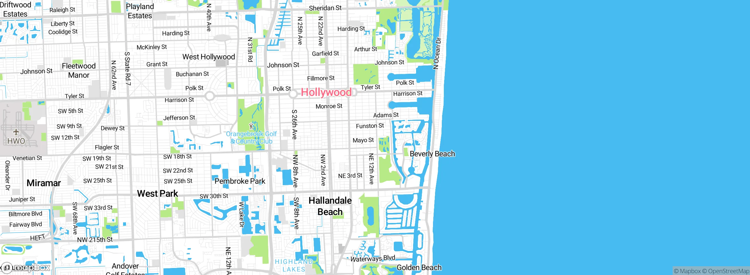 Map showing approximate location