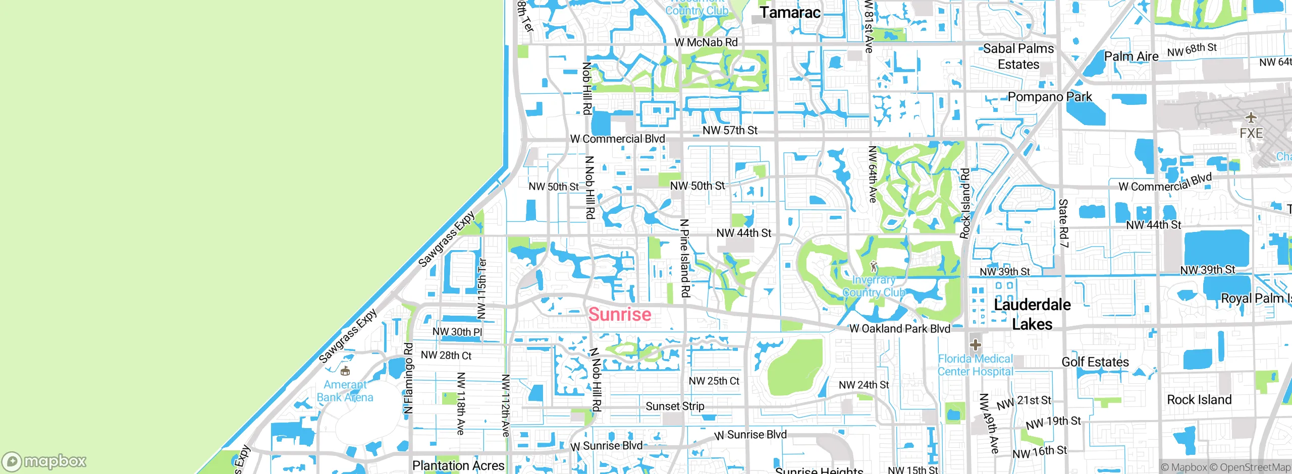 Map showing approximate location