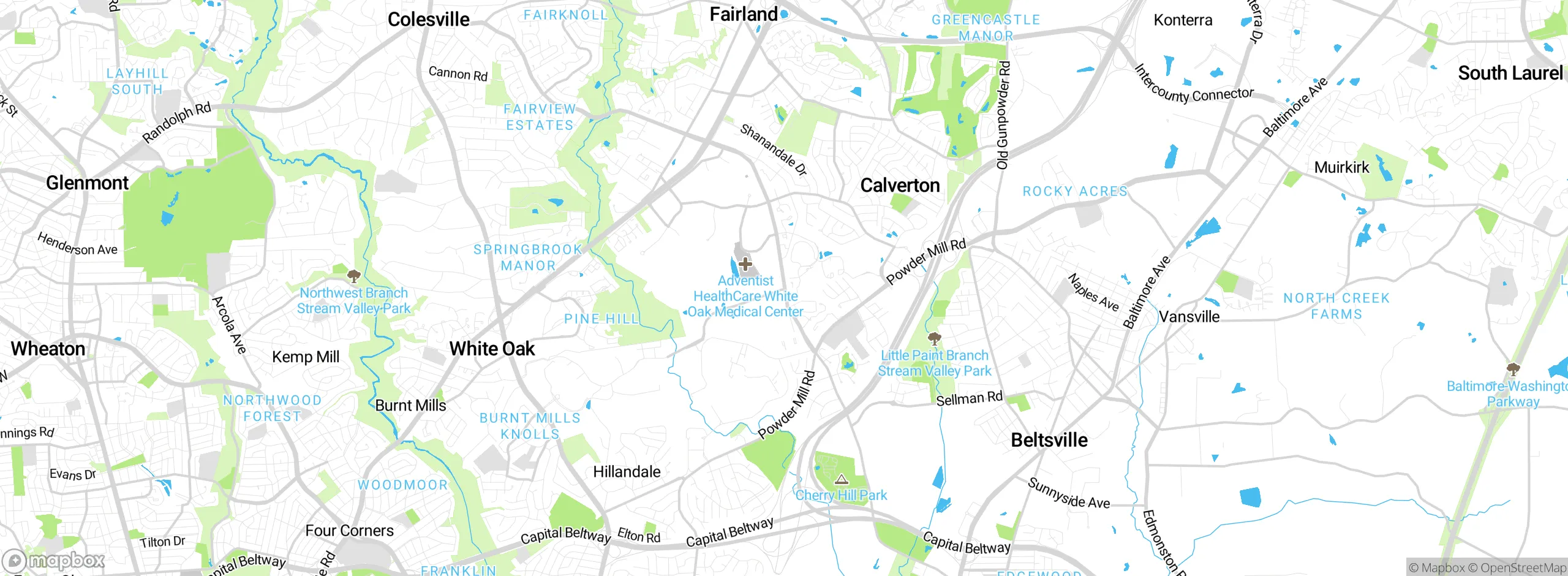Map showing approximate location