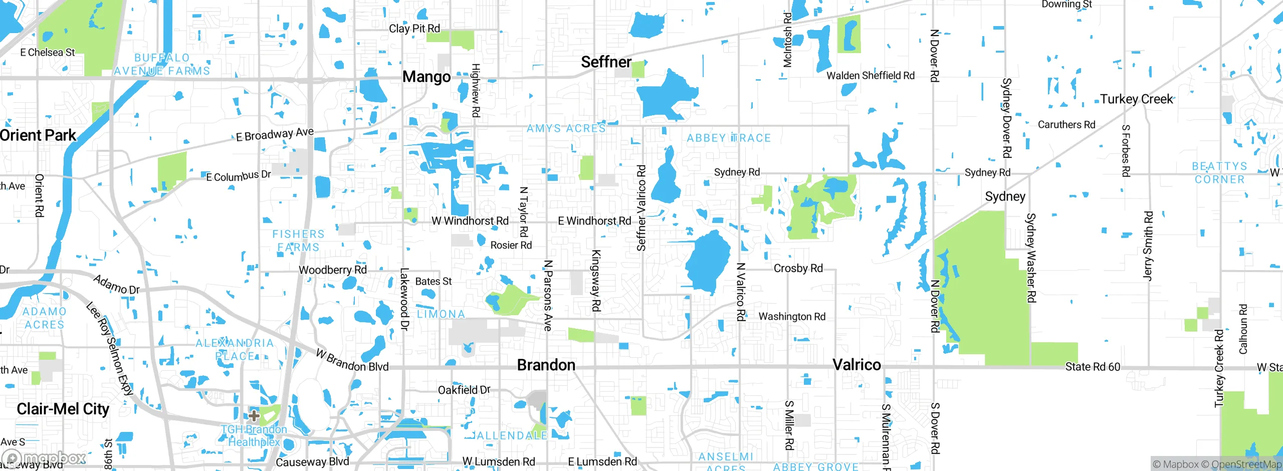 Map showing approximate location