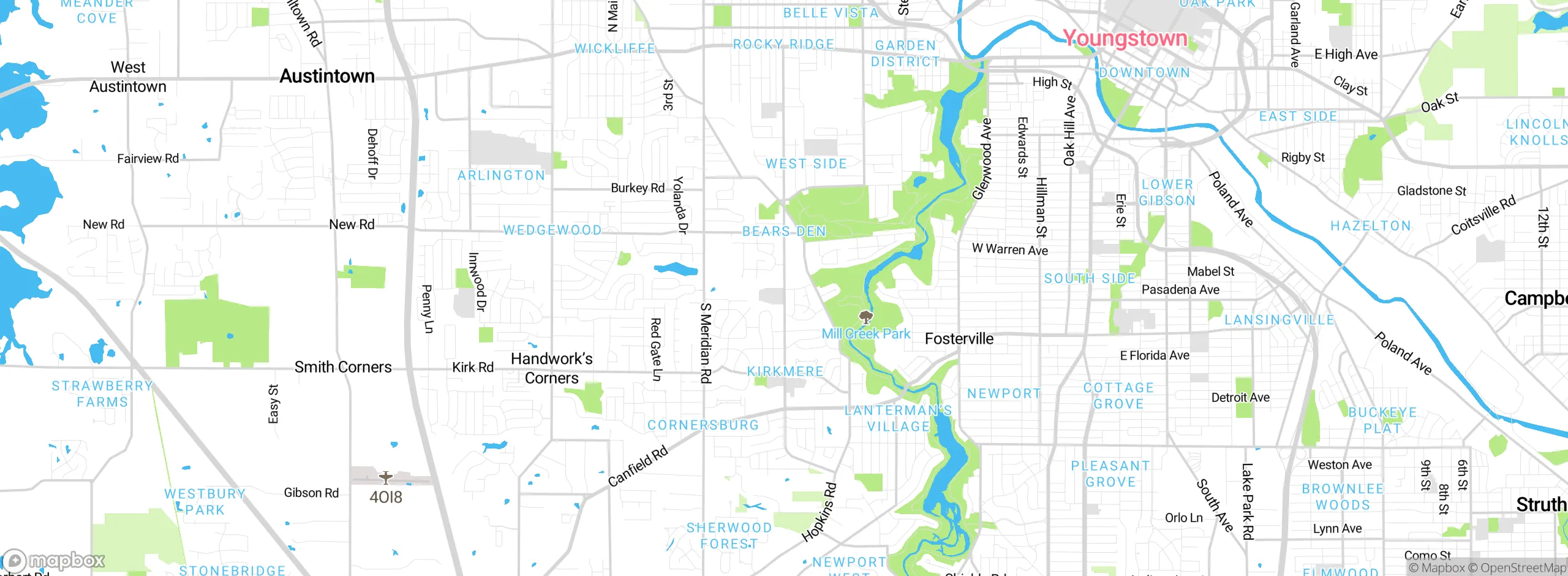 Map showing approximate location