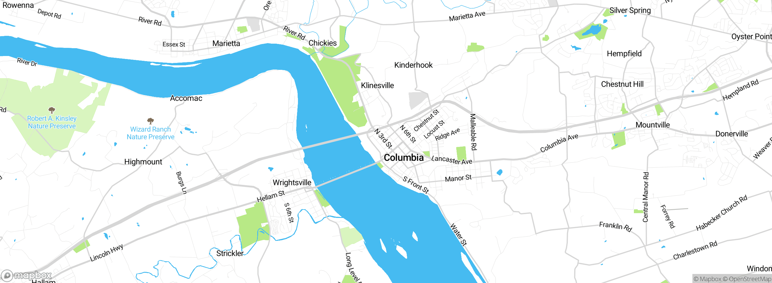 Map showing approximate location