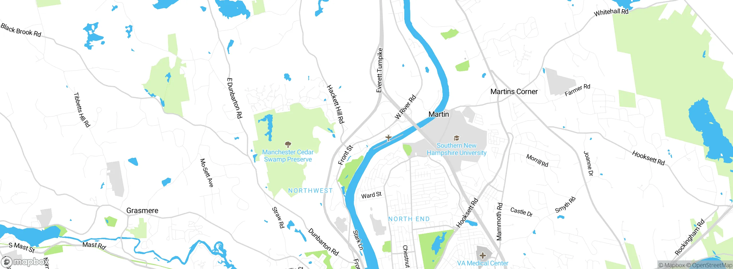 Map showing approximate location