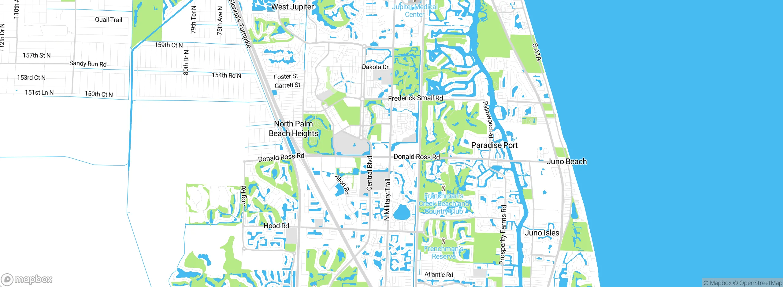 Map showing approximate location