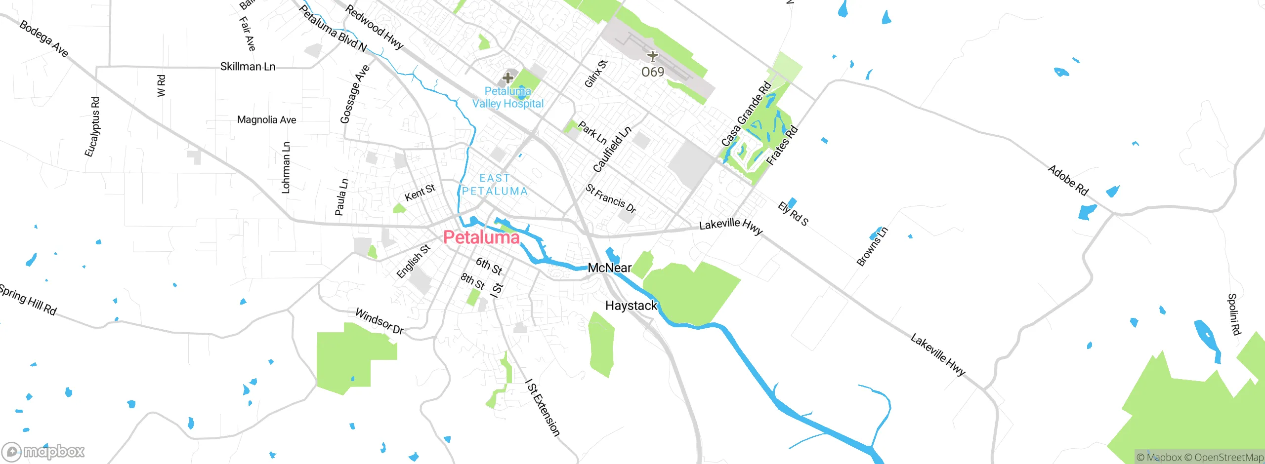 Map showing approximate location