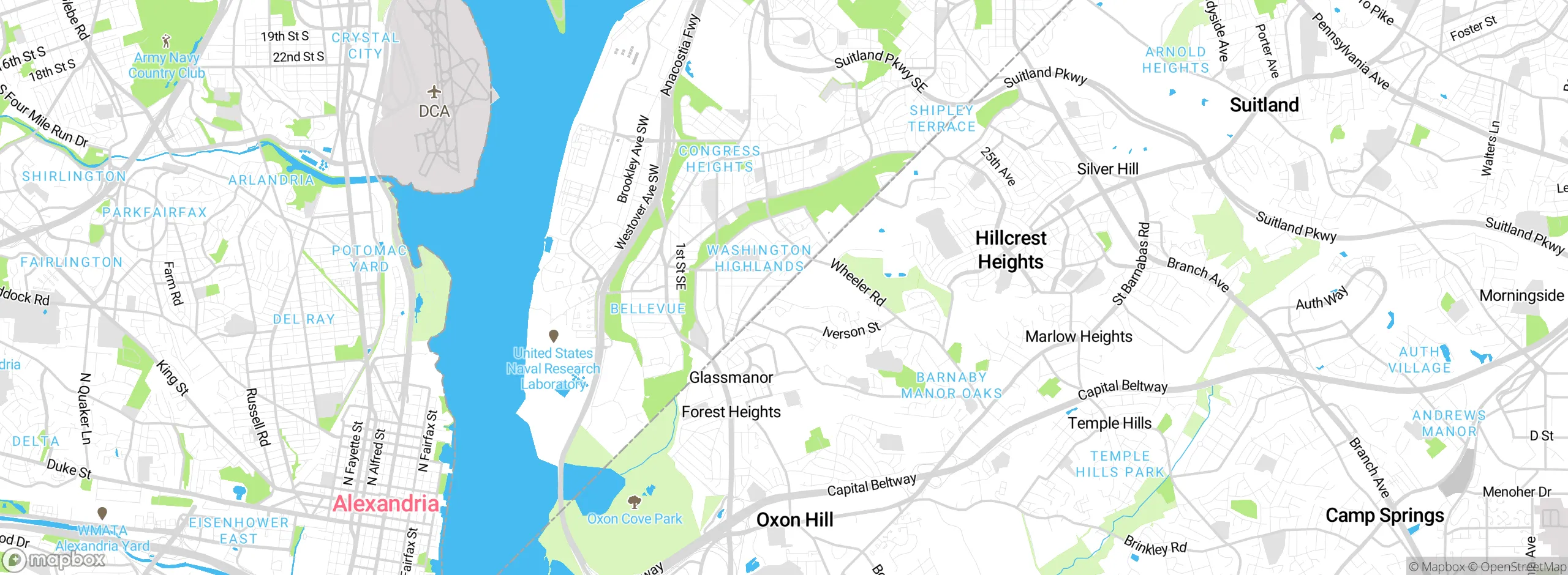 Map showing approximate location