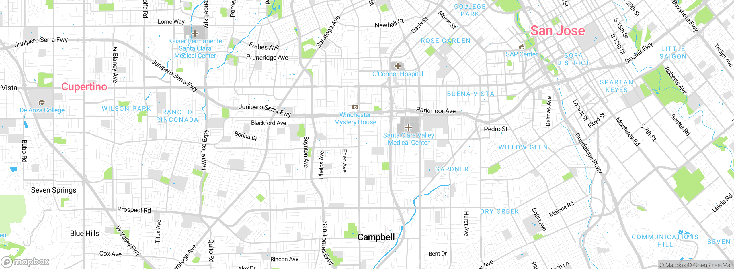 Map showing approximate location