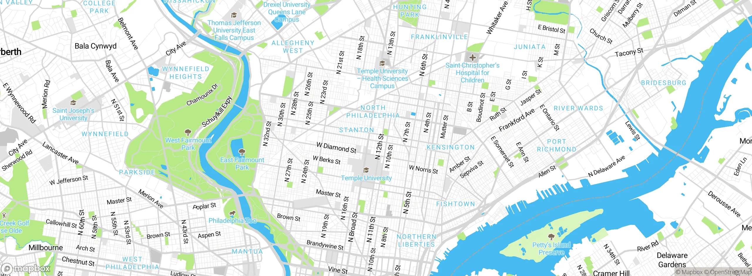 Map showing approximate location