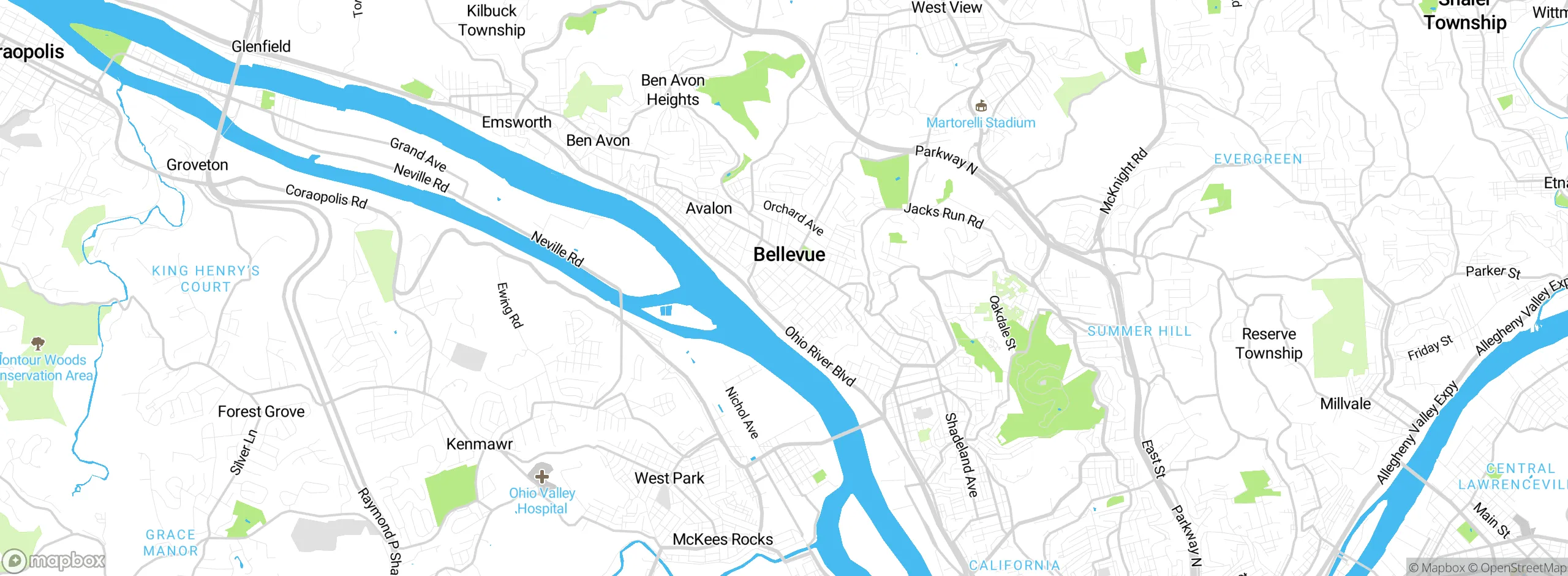 Map showing approximate location