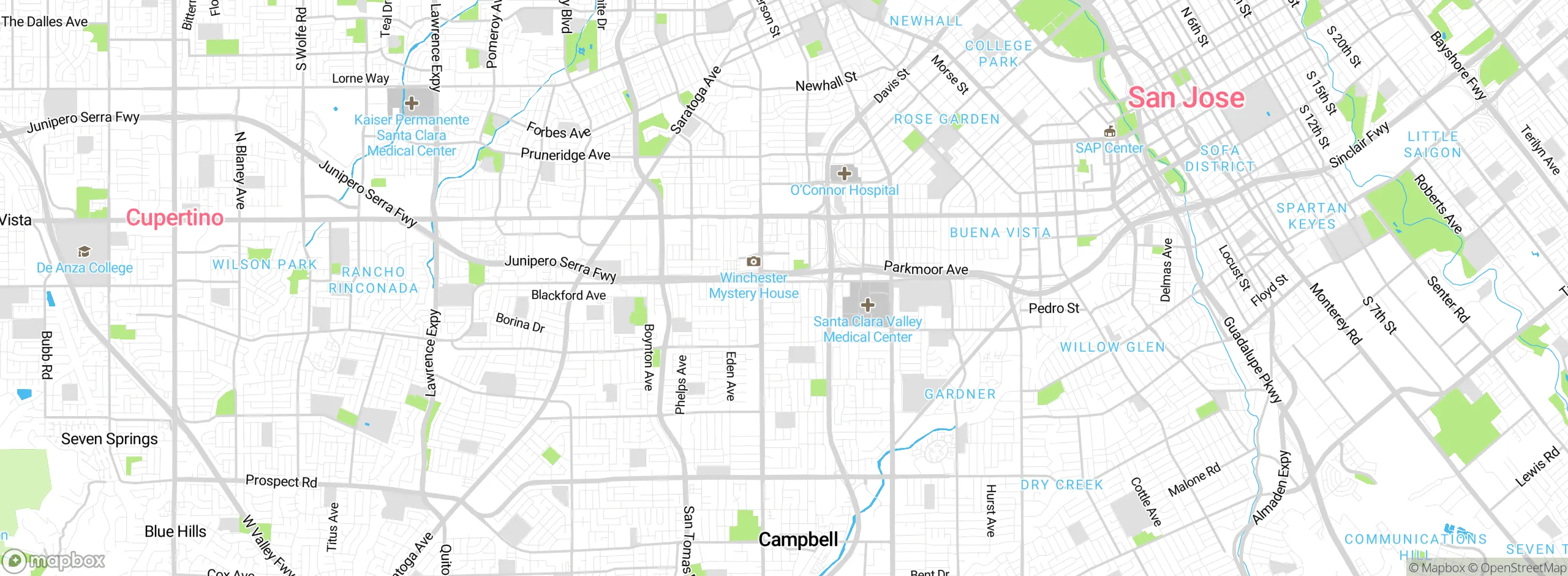 Map showing approximate location