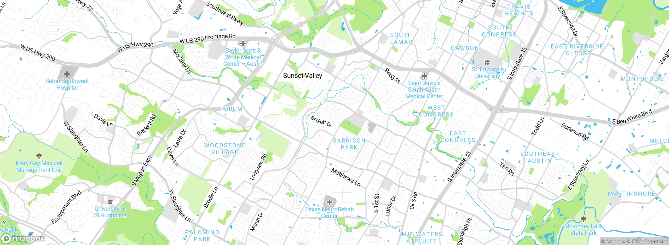 Map showing approximate location