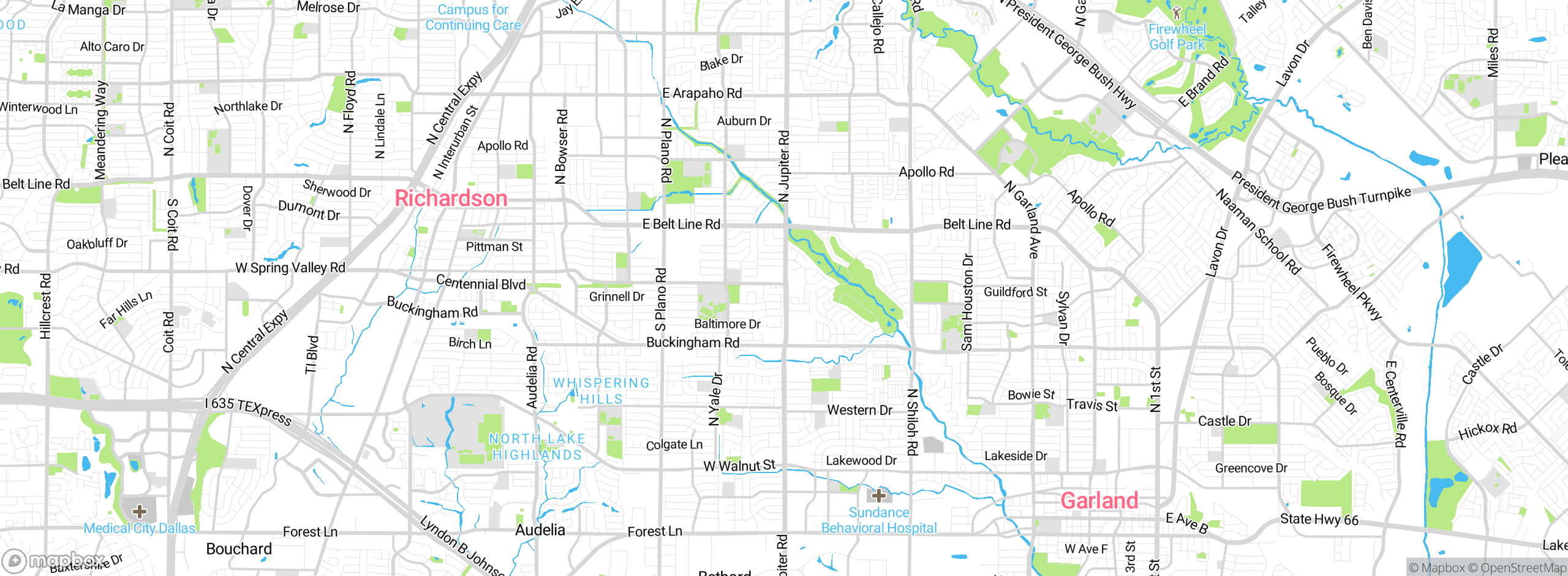 Map showing approximate location