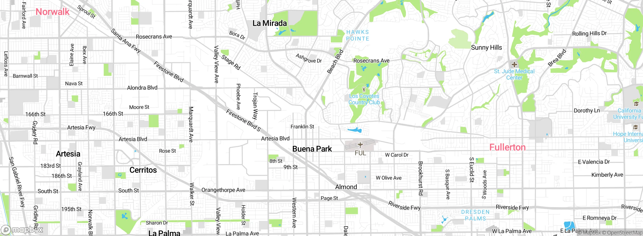 Map showing approximate location